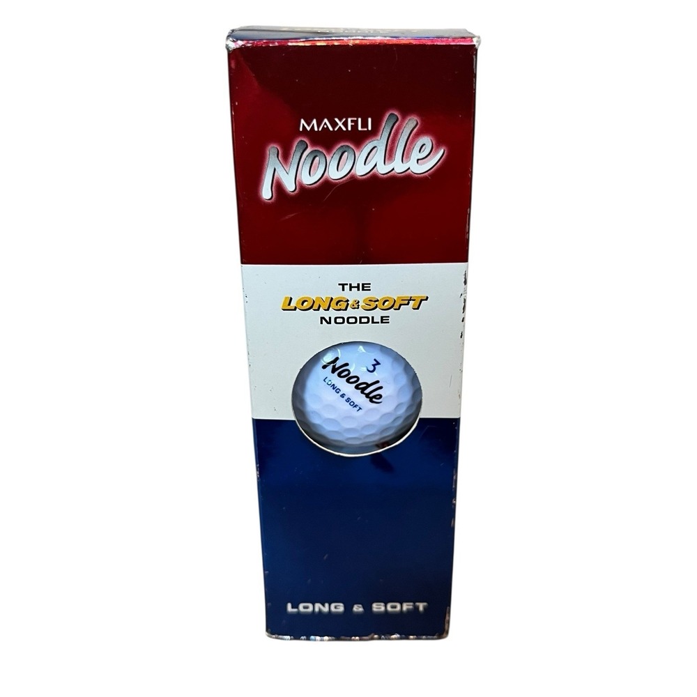 Maxfli Noodle Long & Soft Golf Balls 3 Pack Sleeve NEW